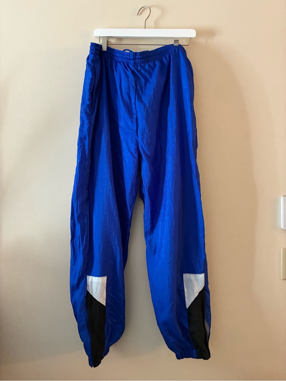 Vintage McGregor Royal Blue Track Joggers with Black & White Panels